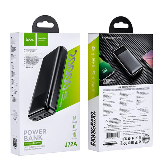 Cargador Portátil Hoco J72A 20000mAh Negro